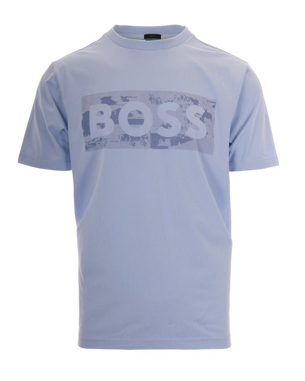T-Shirt Logo Grafico Open Blue Cotton T-shirts
