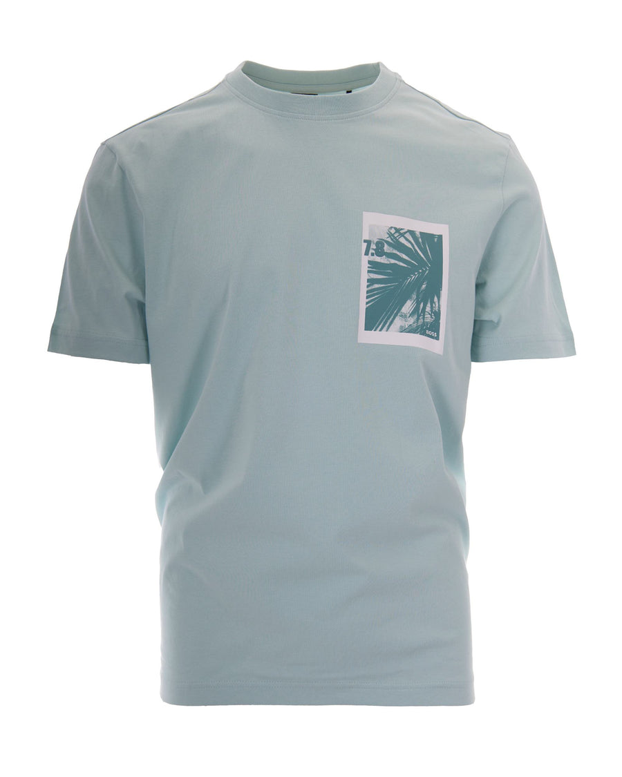 T-Shirt Grafica Turquoise-Aqua Turquoise/aqua Cotton T-shirts