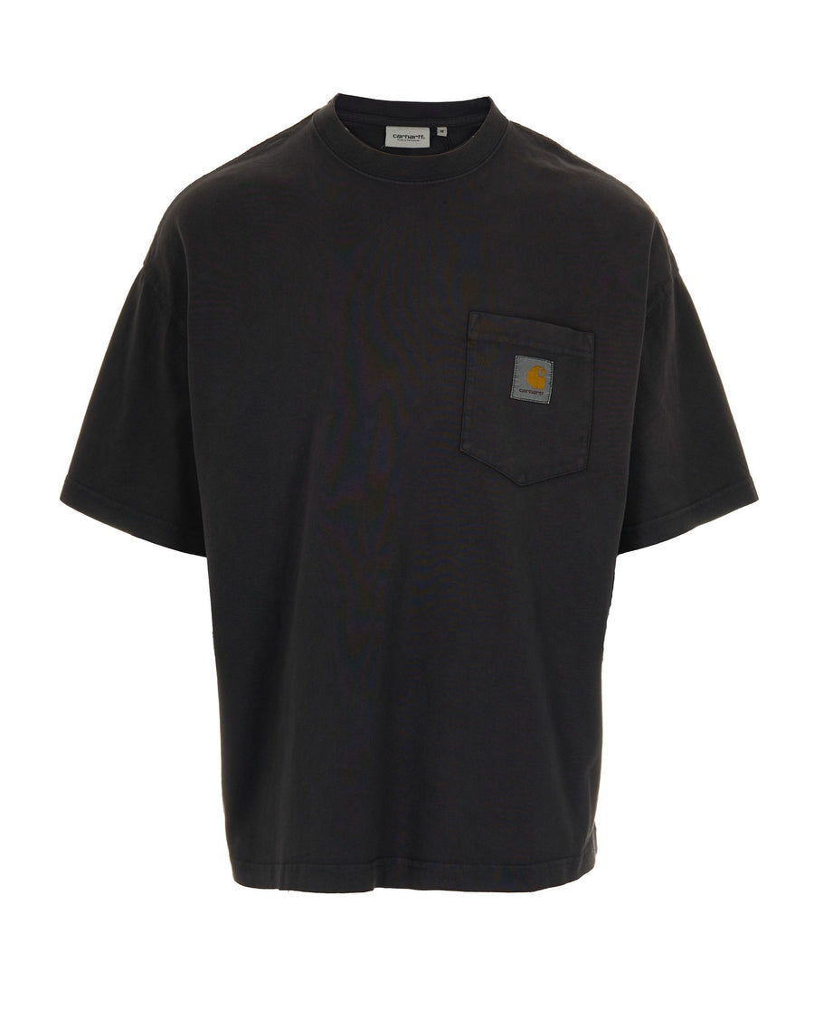 T-Shirt Hudson Pocket Black Cotton T-shirts
