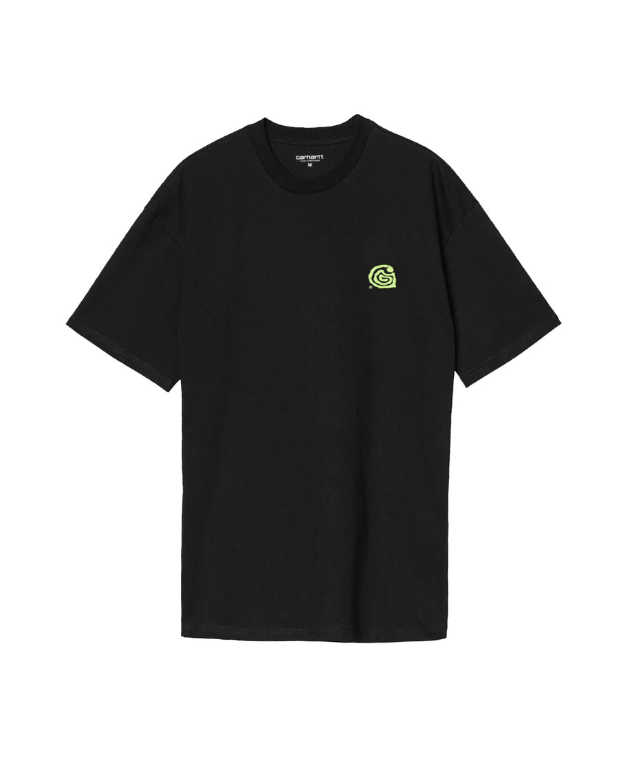 Short-Sleeve T-Shirt Helix Black Cotton T-shirts