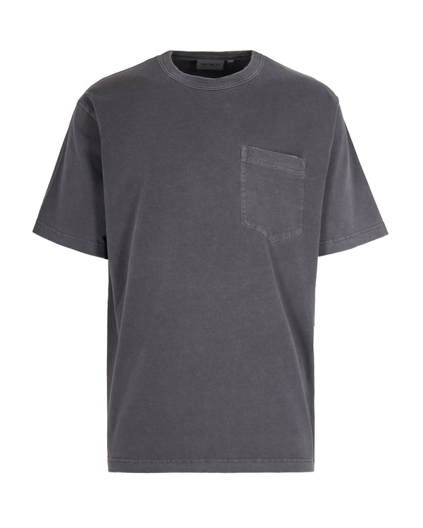 T-Shirt Torion Pocket Black Black/grind Washed Organic Cotton T-shirts