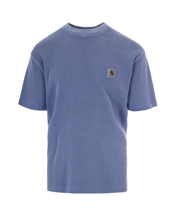 T-Shirt Nelson Waffle Gentle Blue Cotton T-shirts