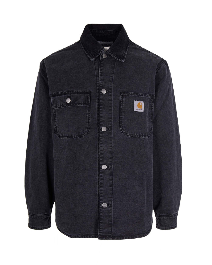 Shirt Mitch Black Cotton 'hubbard' Canvas