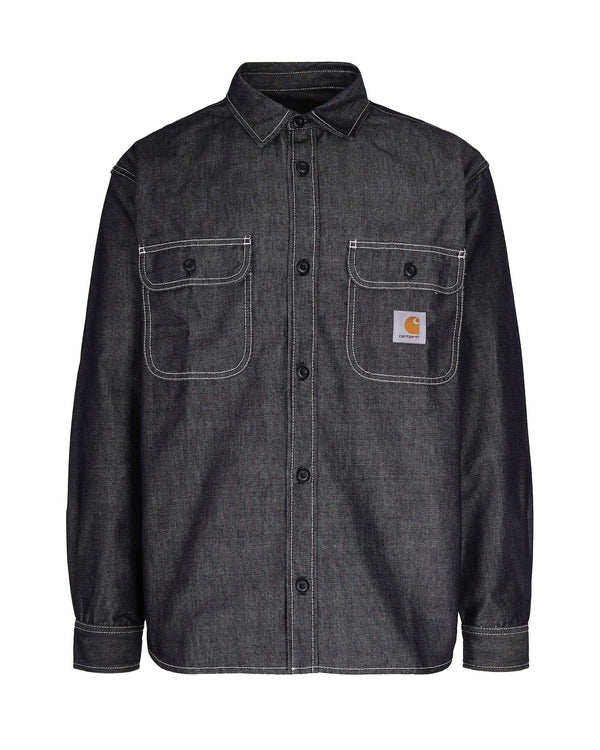 Denim Shirt Tigan Black Cotton