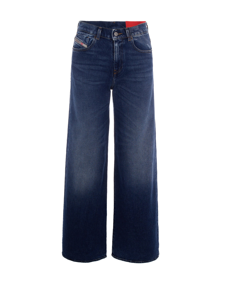 Flared Jeans 1978 D-Akeni Blue Cotton
