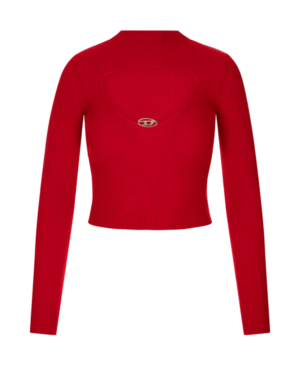 Ribbed Wool Sweater M-Olina Formula Red Jumpers