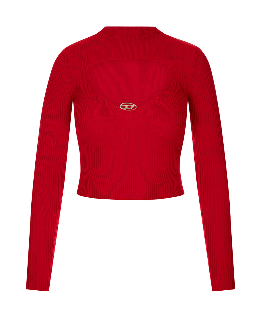 Ribbed Wool Sweater M-Olina Formula Red Jumpers