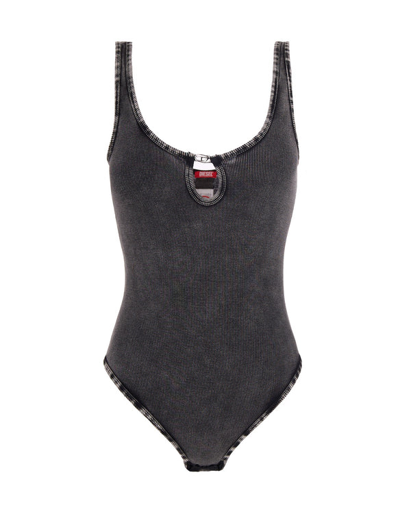 Bodysuit Maura-Dnm Grey Cotton Tops