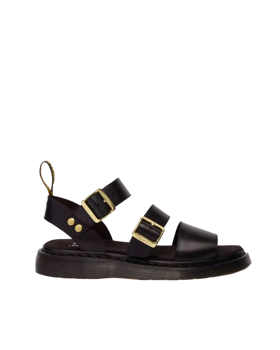 Sandals Gryphon Strap Black Atlas Leather