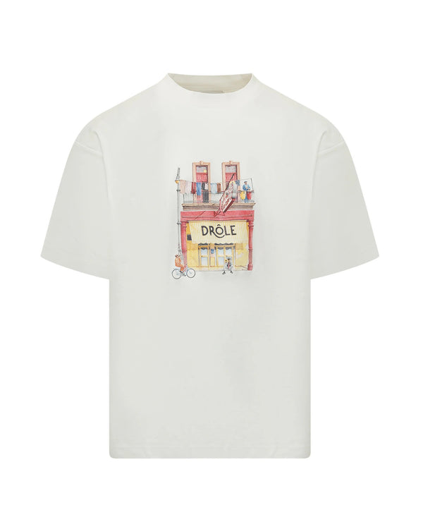 T-Shirt Café Off White Cotton T-shirts