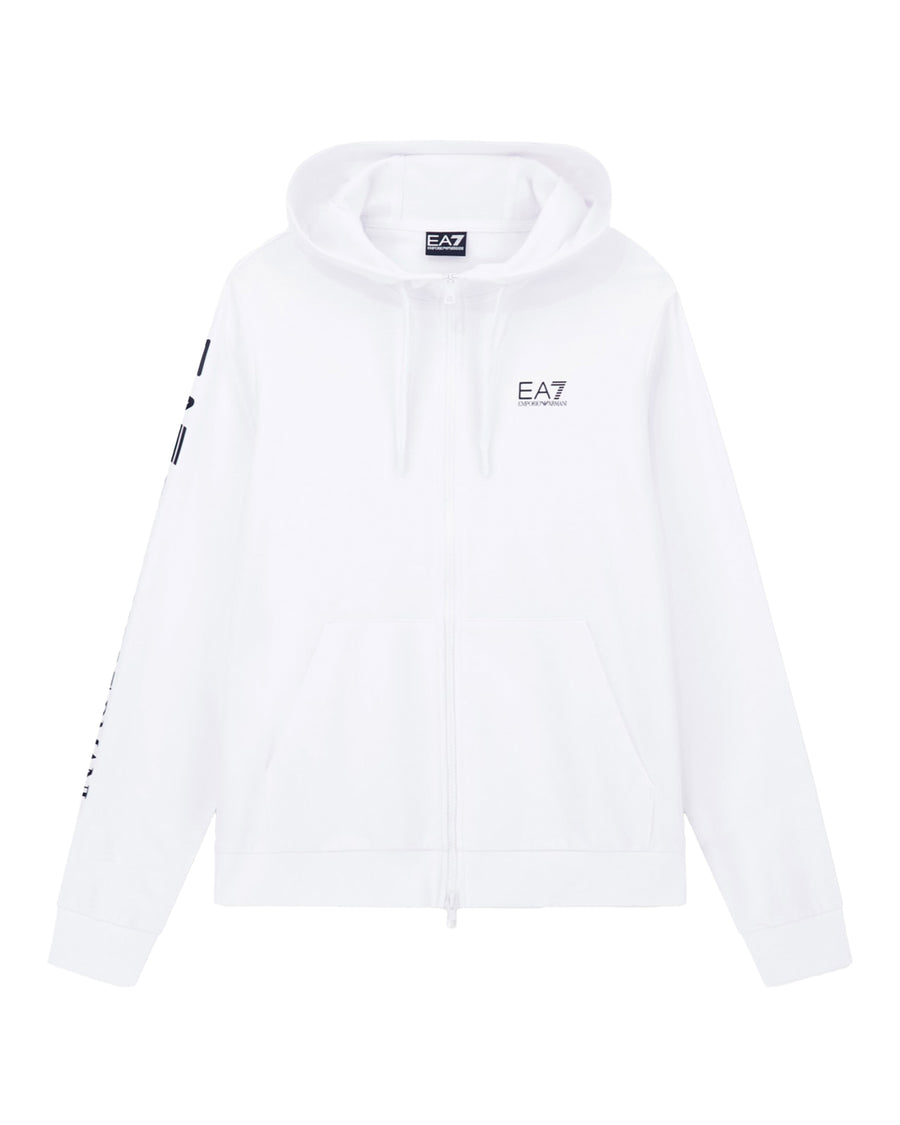 Zip Hoodie Logo Series White-Black White/black Cotton Sweatshirts