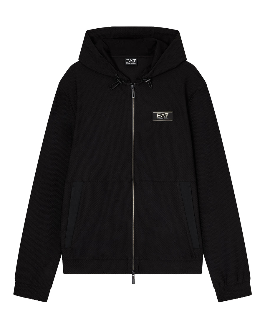 Hooded Sweatshirt Black Polyester Sweatshirts
