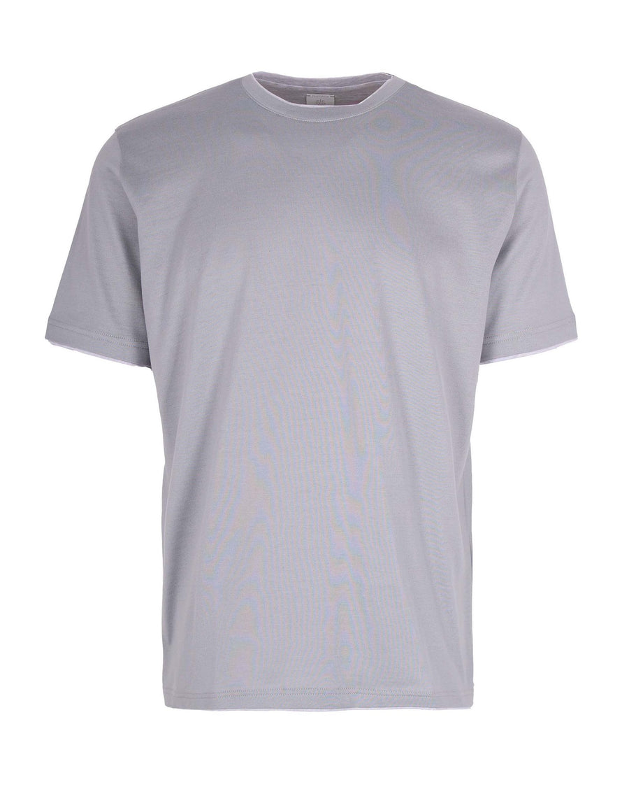 Crew-Neck T-Shirt Sugar Light Grey Cotton T-shirts