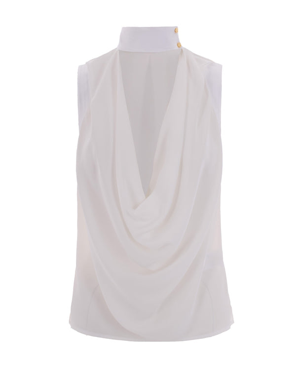 Top Viscose Ivory Blouses