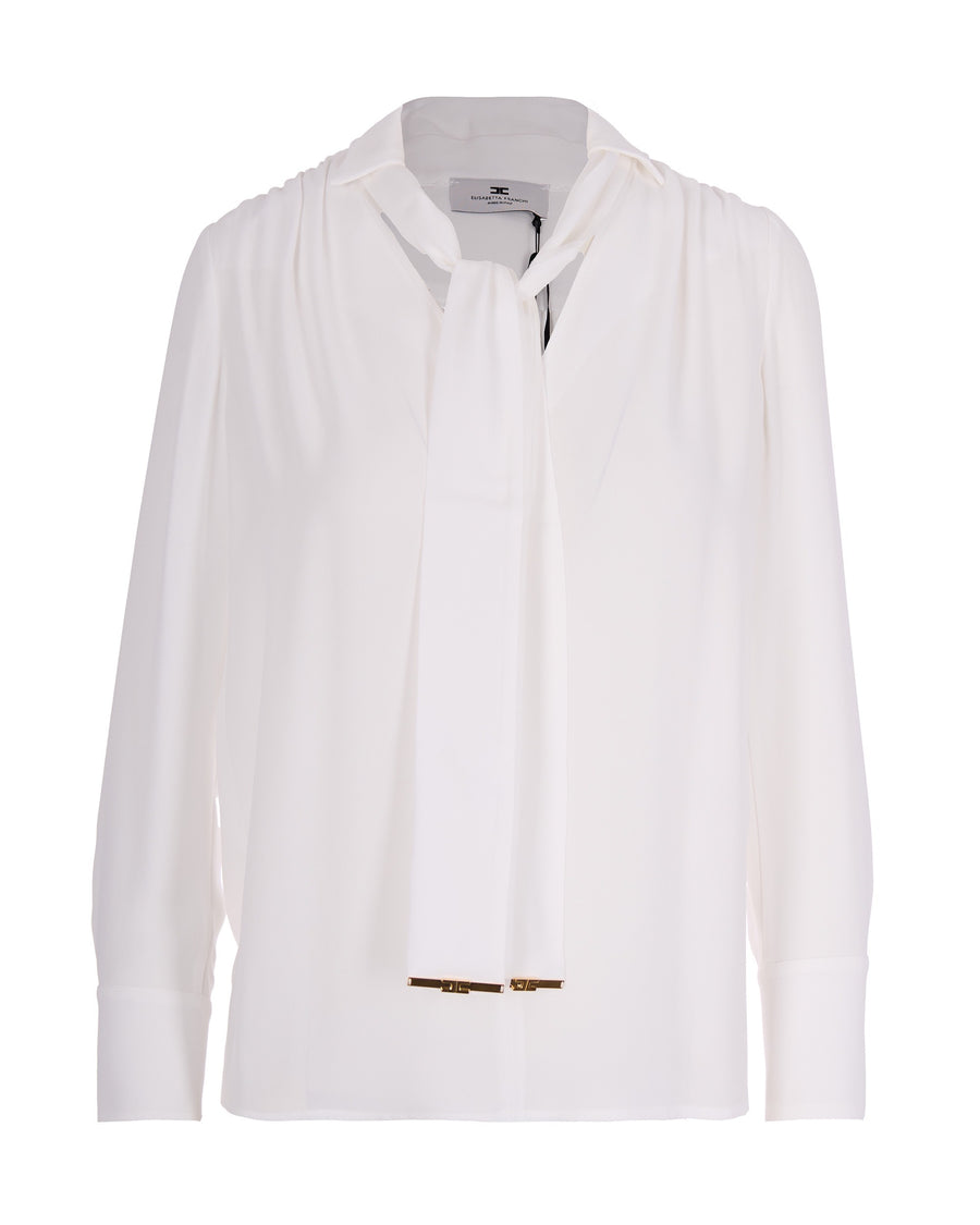 Shirt Georgette Ivory Viscose