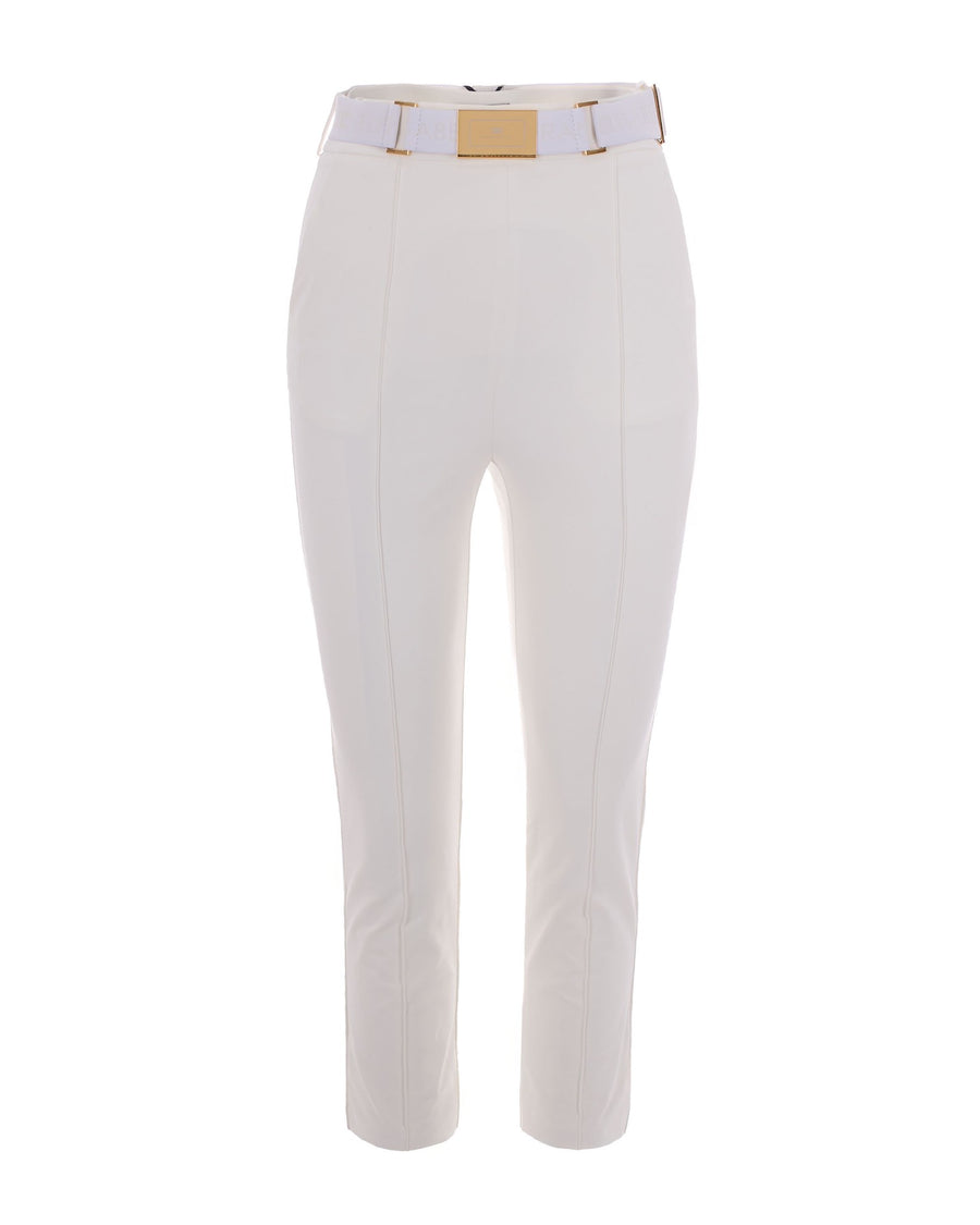 Trousers Technical Stretch Ivory Polyamide