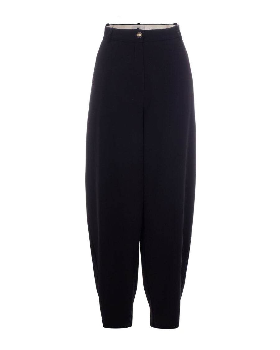 Trousers Lightweight Crepe Black Polyester