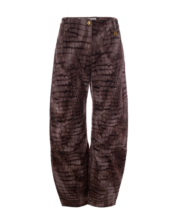 Drill Jeans Alligatore Cocoa Cotton