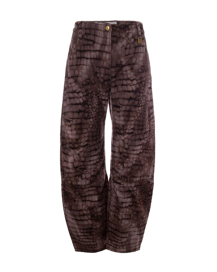 Drill Jeans Alligatore Cocoa Cotton