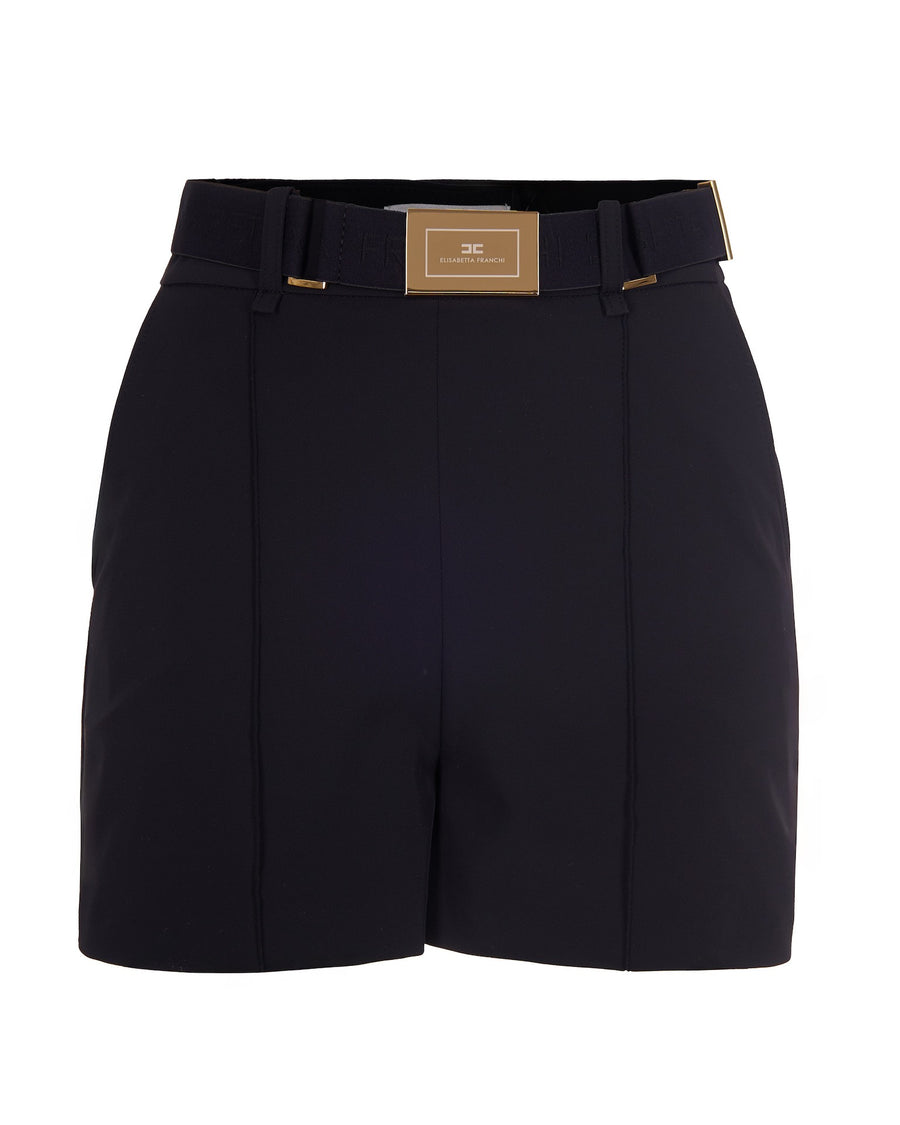 Shorts Bi-Elastic Technical Fabric Black Polyamide