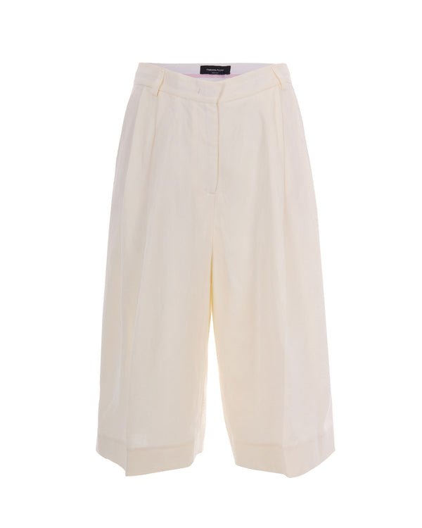 Bermuda Shorts Viscose-Linen Butter Trousers