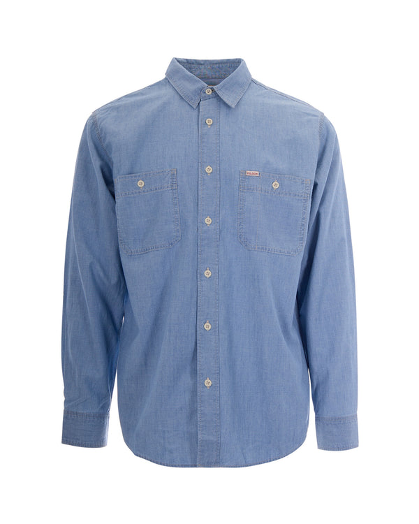 Chambray Shirt Light Indigo Cotton