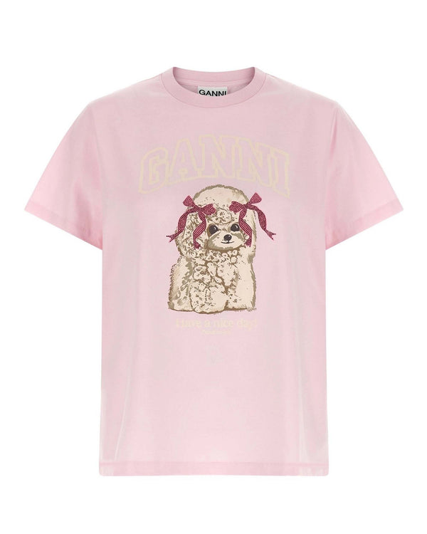 T-Shirt Poodle Chalk Pink Organic Cotton T-shirts & Jerseys