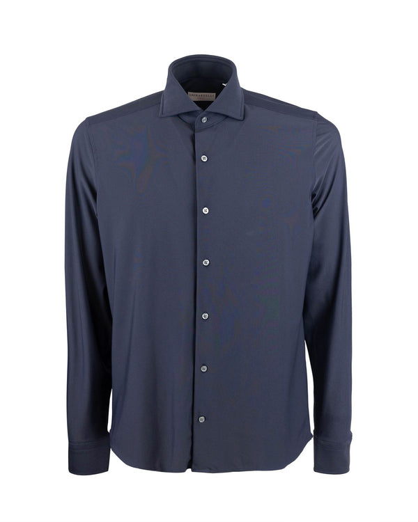 Shirt Stretch Blue Polyamide