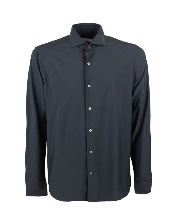 Shirt Classic Stretch Black Polyamide