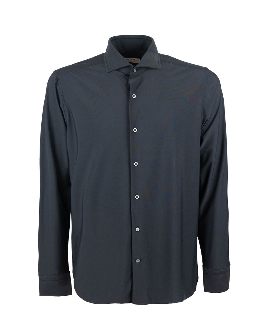 Shirt Classic Stretch Black Polyamide