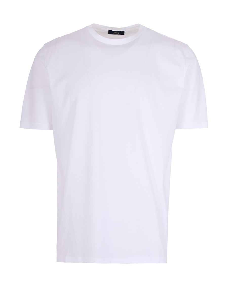 T-Shirt Crew-Neck Jersey White Cotton T-shirts