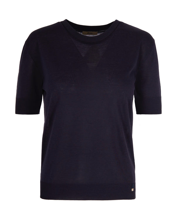T-Shirt Navy Blue Knit Main Fabric: Lyocell T-shirts & Jerseys