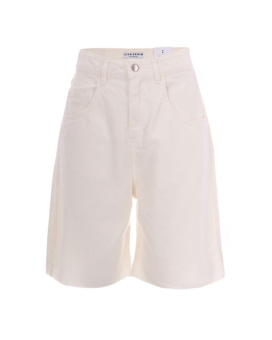 Bermuda Shorts Lea White Cotton