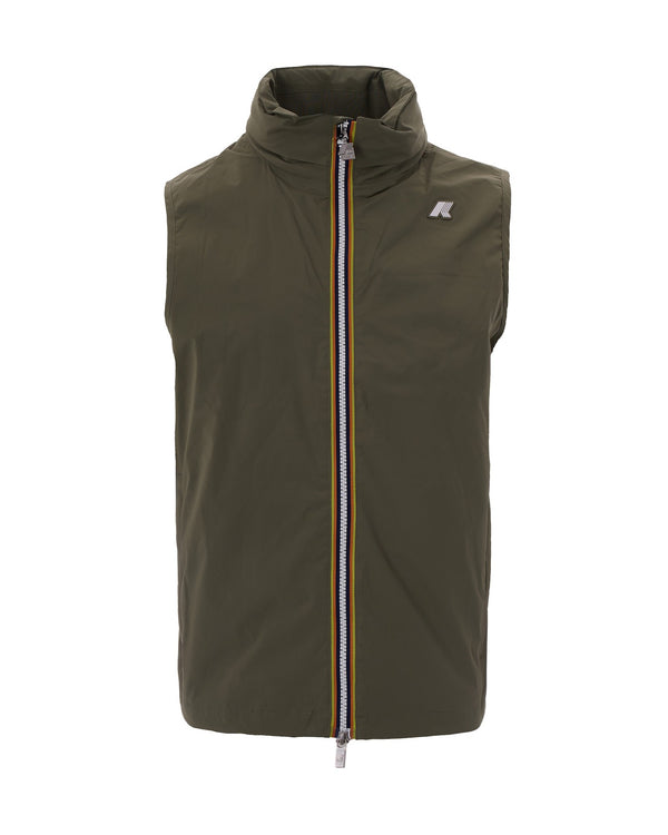 Gilet Valen Stretch Green Lichen Main Fabric: Nylon Jacket