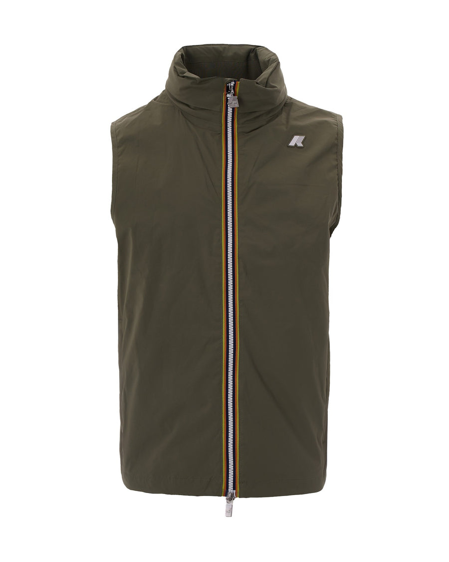 Gilet Valen Stretch Green Lichen Main Fabric: Nylon Jacket
