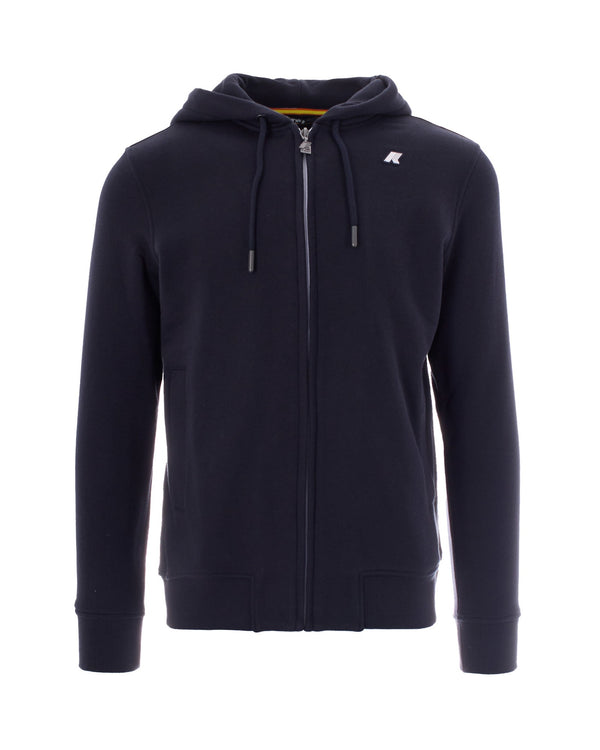 Hooded Sweatshirt Antony French Terry Blue Depth Cotton Sweatshirts