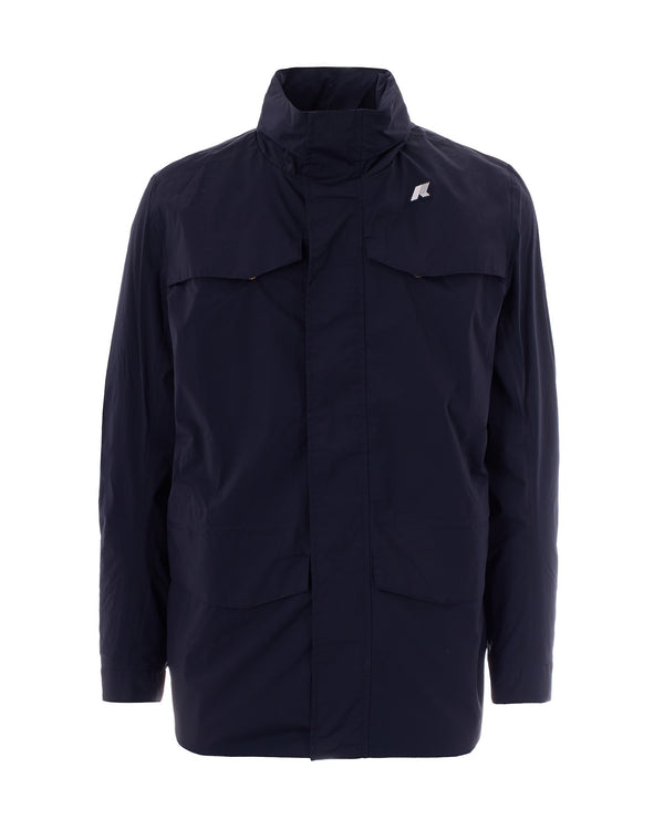 Jacket Manuel Nylon Blue Depth Main Fabric