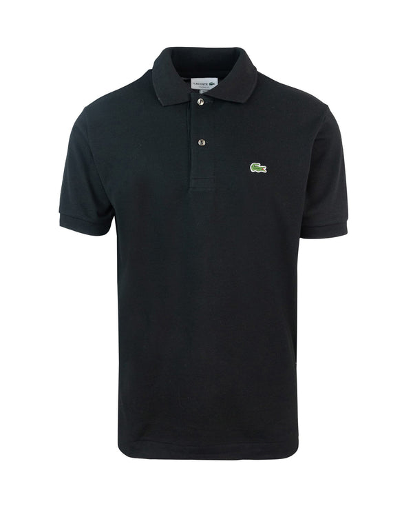 Polo Shirt Piquet Black Cotton
