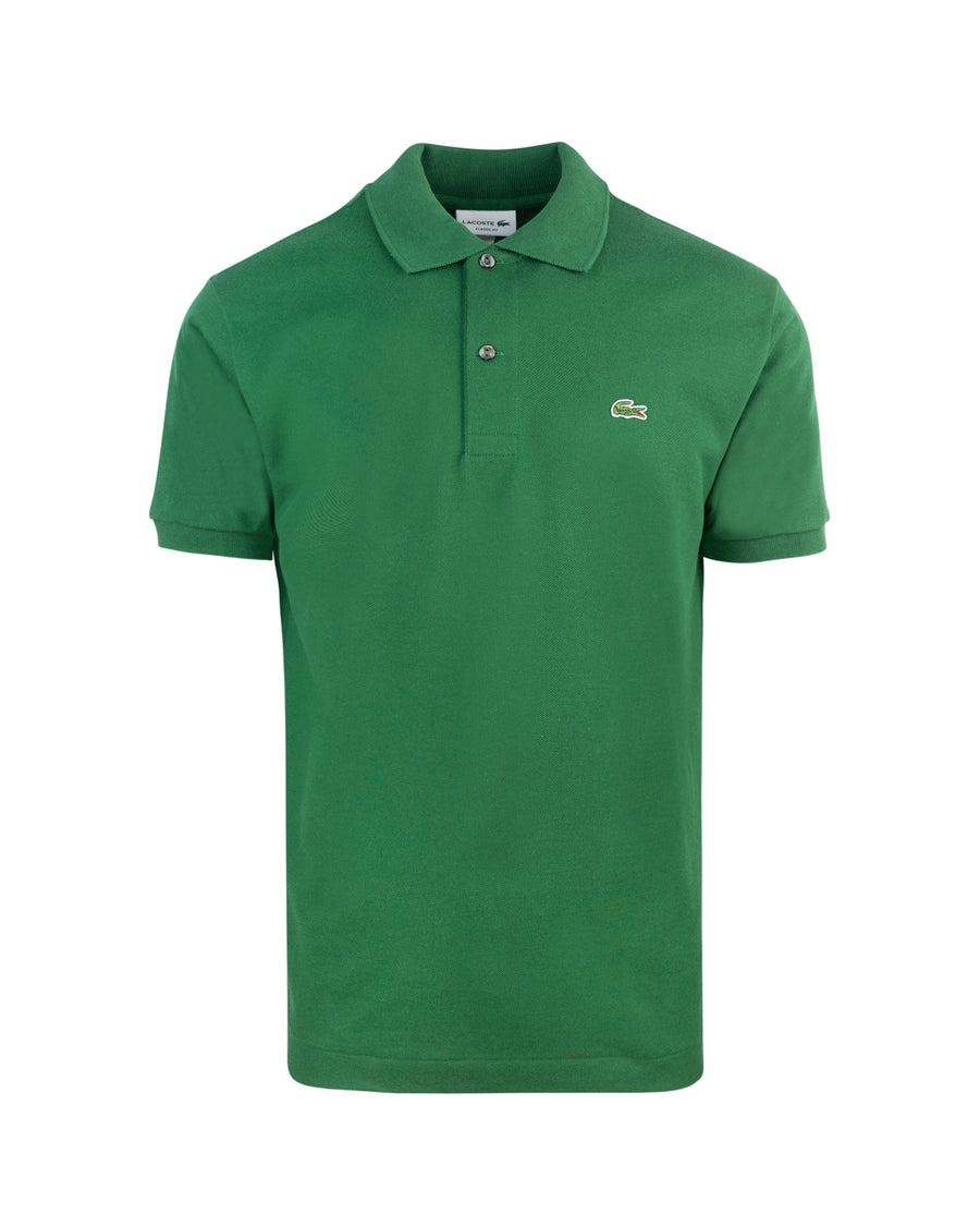 Polo Shirt Piqué Green Cotton