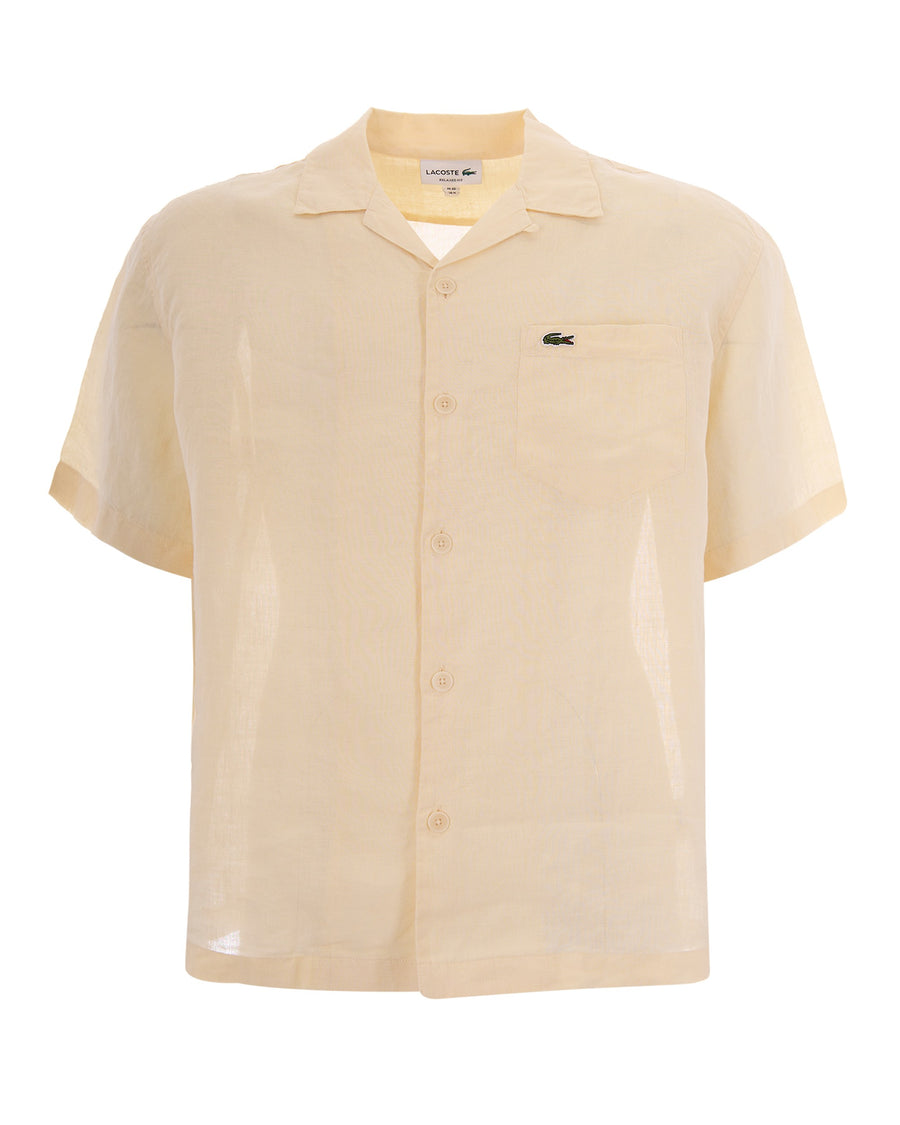 Shirt Bowling Linen Light Natural