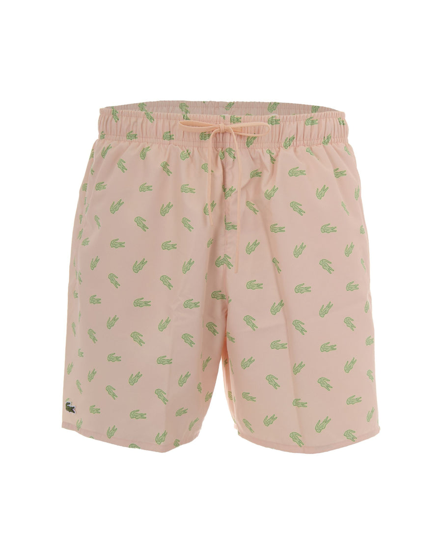 Swim Shorts Coccodrilli Pale Rose Polyester