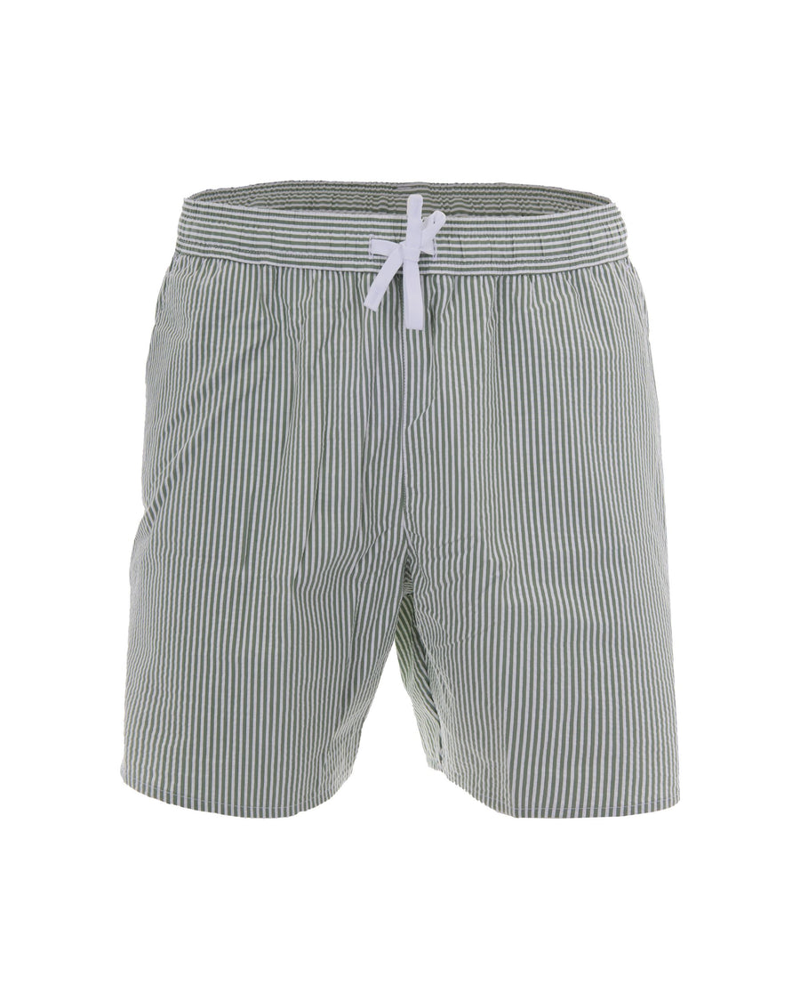 Swim Shorts White-Green White/green Cotton