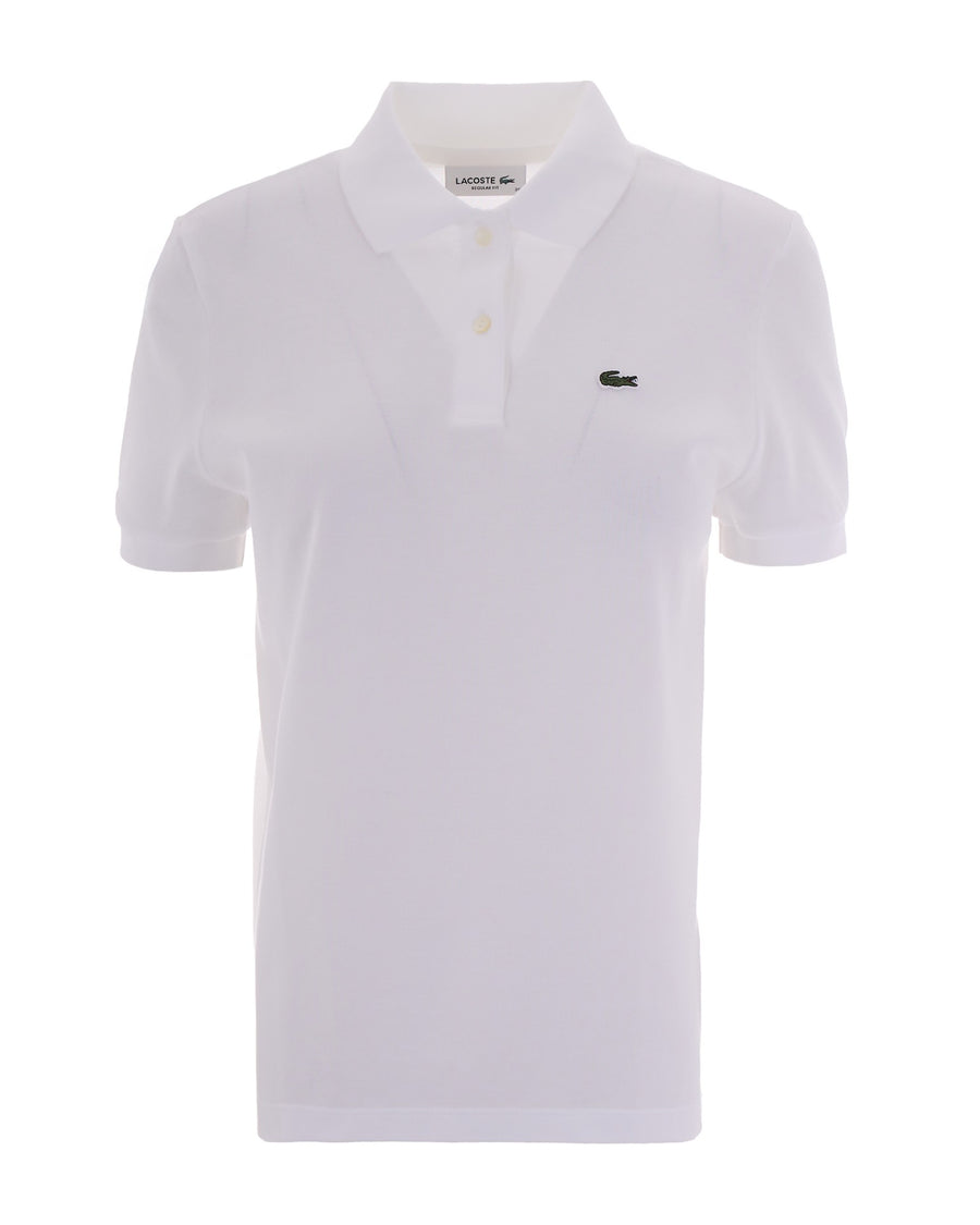 Polo Shirt Regular Piqué White Cotton Tops