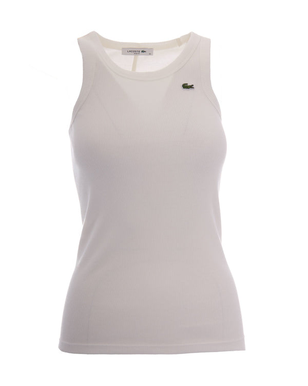 Tank Top Slim Ribbed Cotton White T-shirts & Jerseys