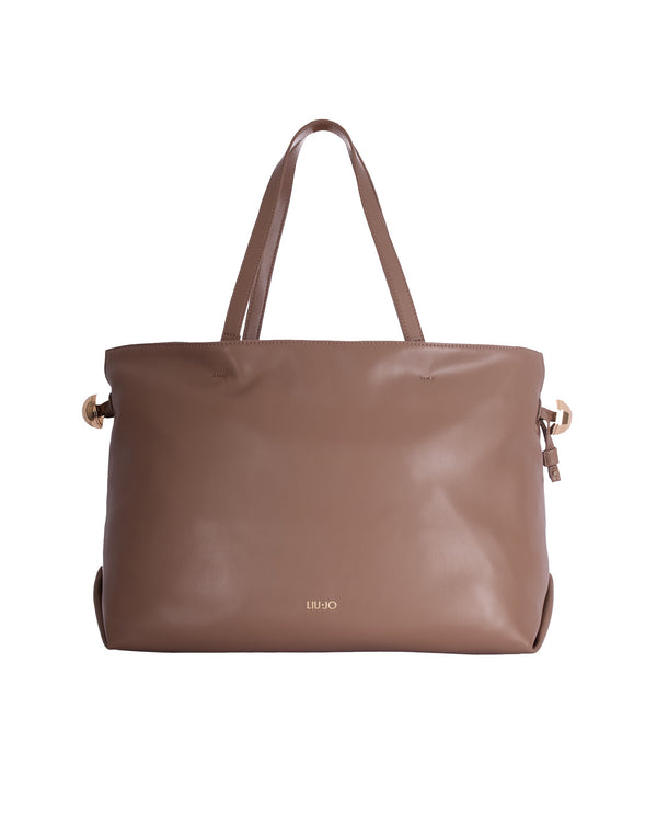 Handbag Riccy Mocha Polyurethane Handbags