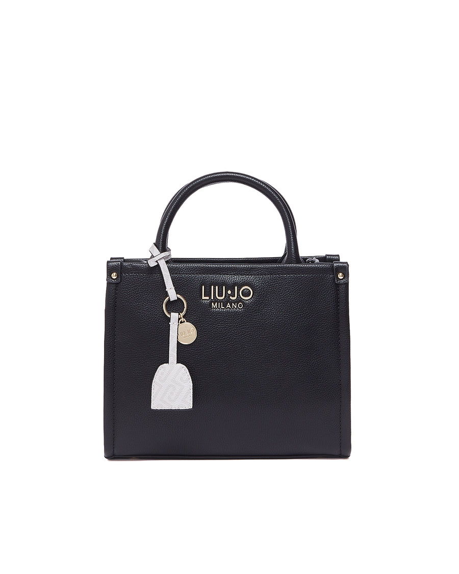 Tote Bag Small Black Polyurethane (pu) Handbags