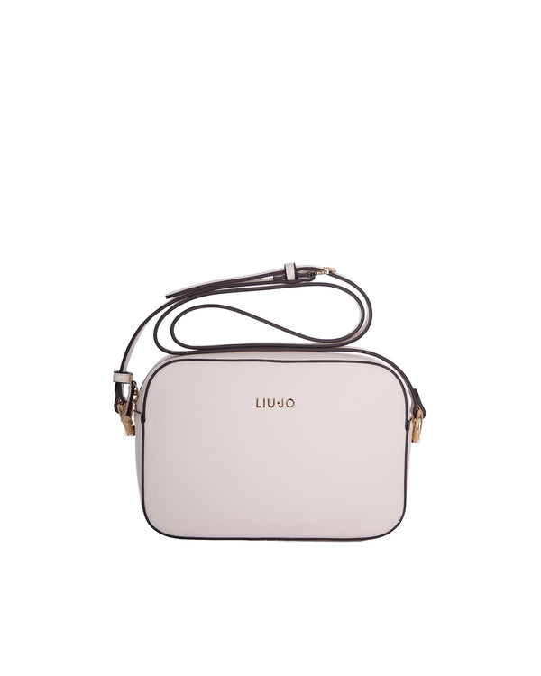 Crossbody Bag Cream Polyurethane Shoulder