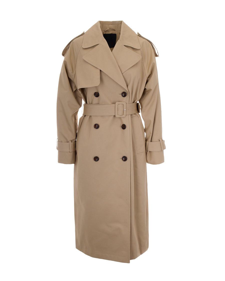 Midi Trench Cappuccino Cotton & Raincoats