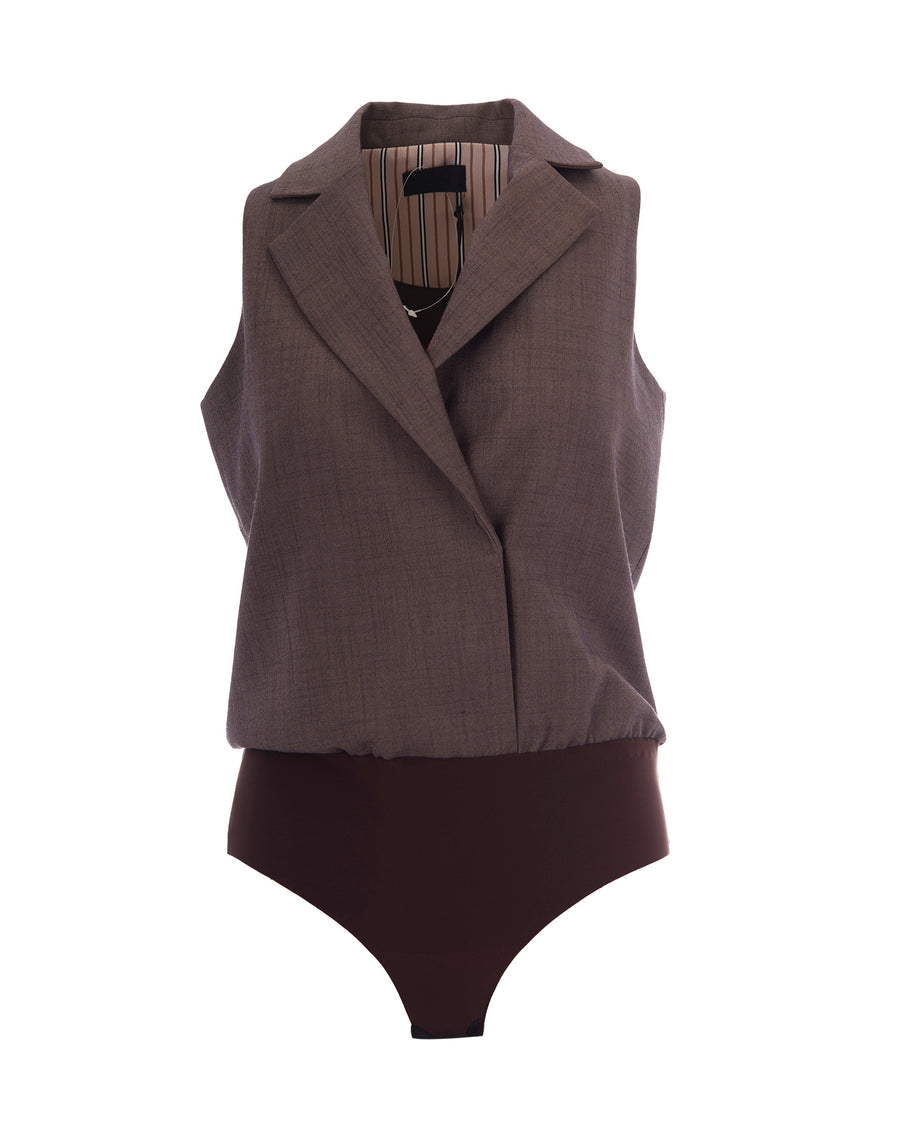 Gilet Body Pepe Melange Polyester Tops