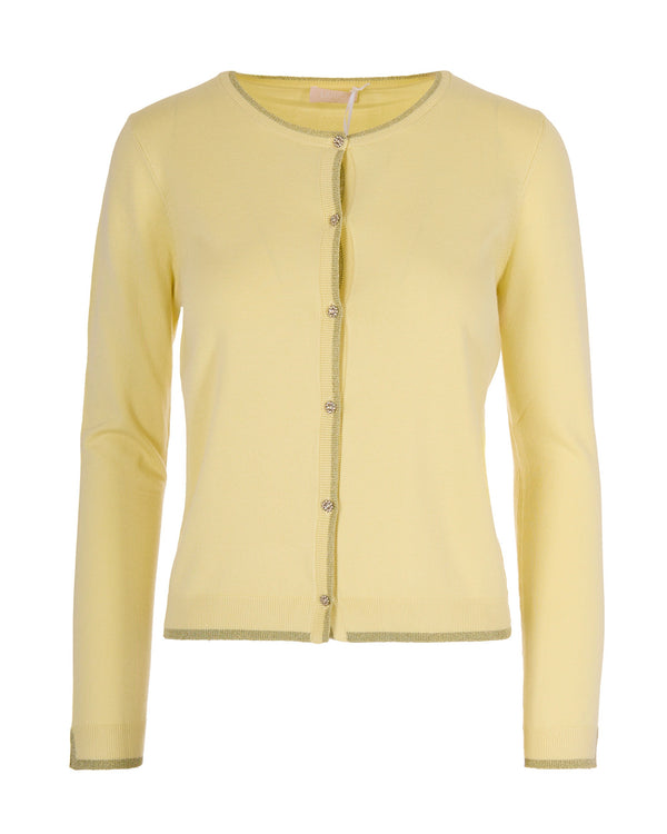 Cardigan Lurex Lemon Juice Viscose Cardigans